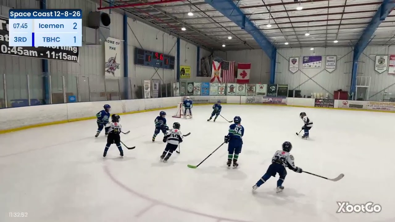 Game 3 Jr. Icemen White vs TBHC @Space Coast Iceplex 2-8-2026