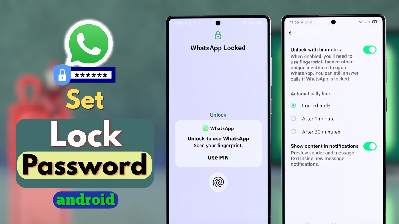 How to Lock WhatsApp with Face ID/ Fingerprint on Android!