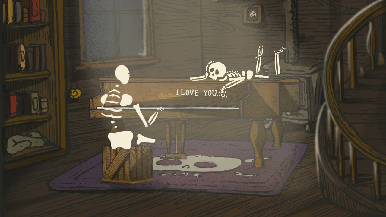 FALL JAZZCORE with loud crackling fire, rain and wind ambience | 1 HOUR