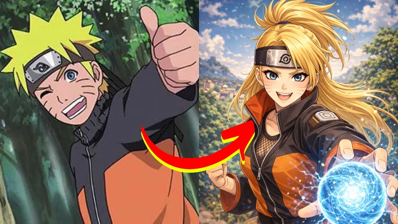 Naruto Characters in Female Version | Genderbend ナルト疾風伝