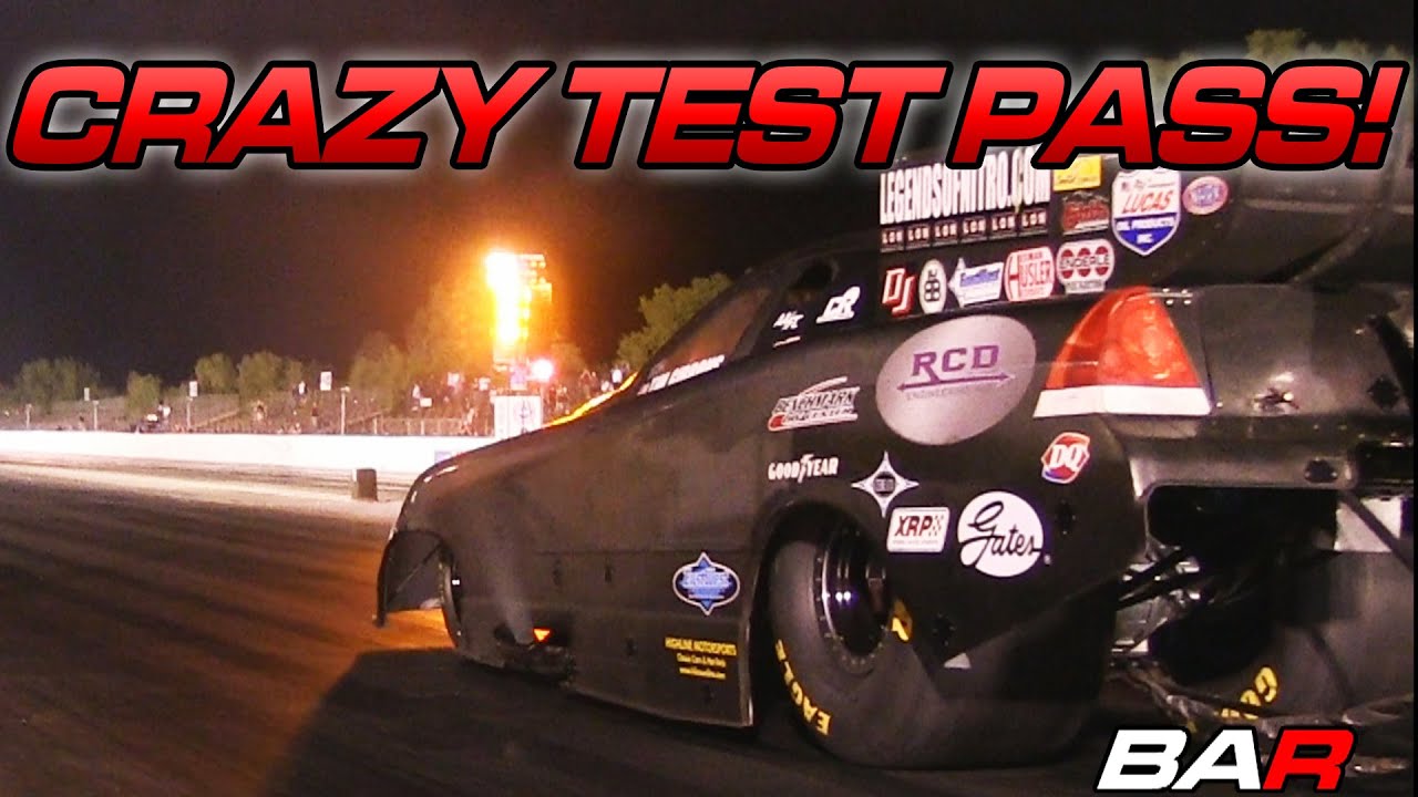 Tim Gibbons Funny Car Test Passes