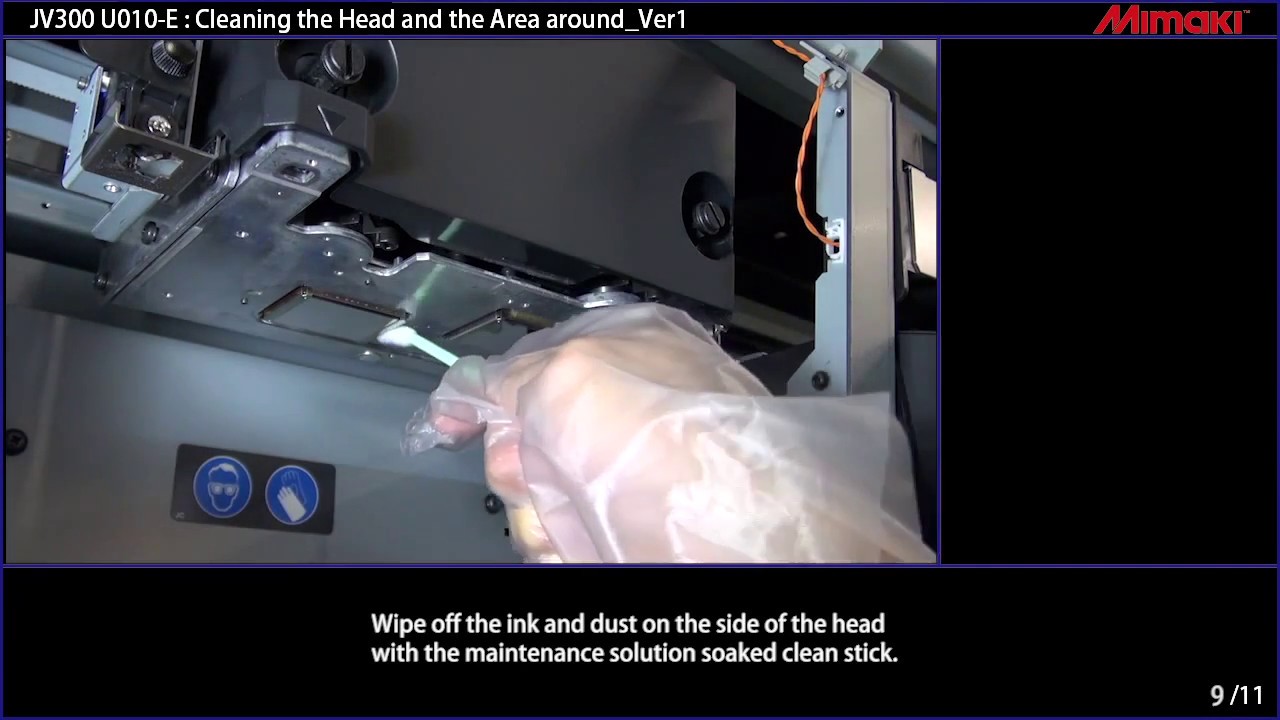 JV300 Cleaning the Head and the Area around Ver1 00