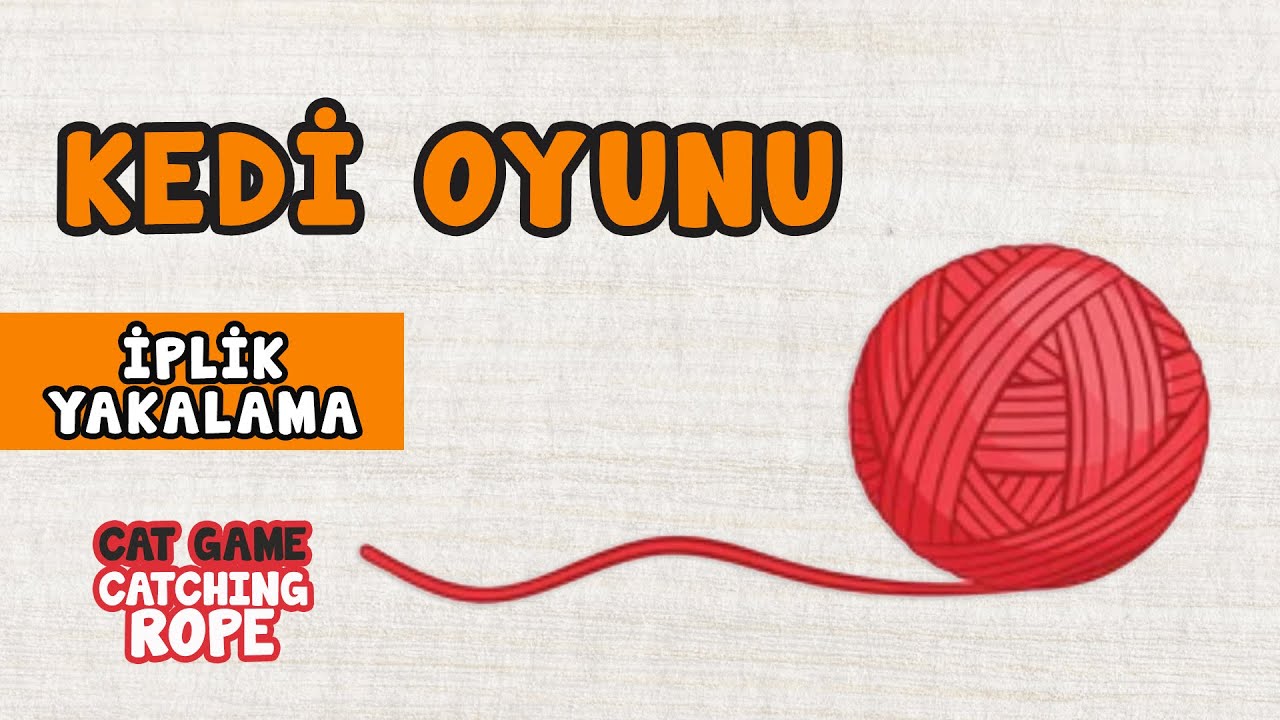 Kedi Oyunu 18 - İP YAKALAMA | Kedilerin İzlemesi İçin Süper İplik Yakalama Videosu 😻
