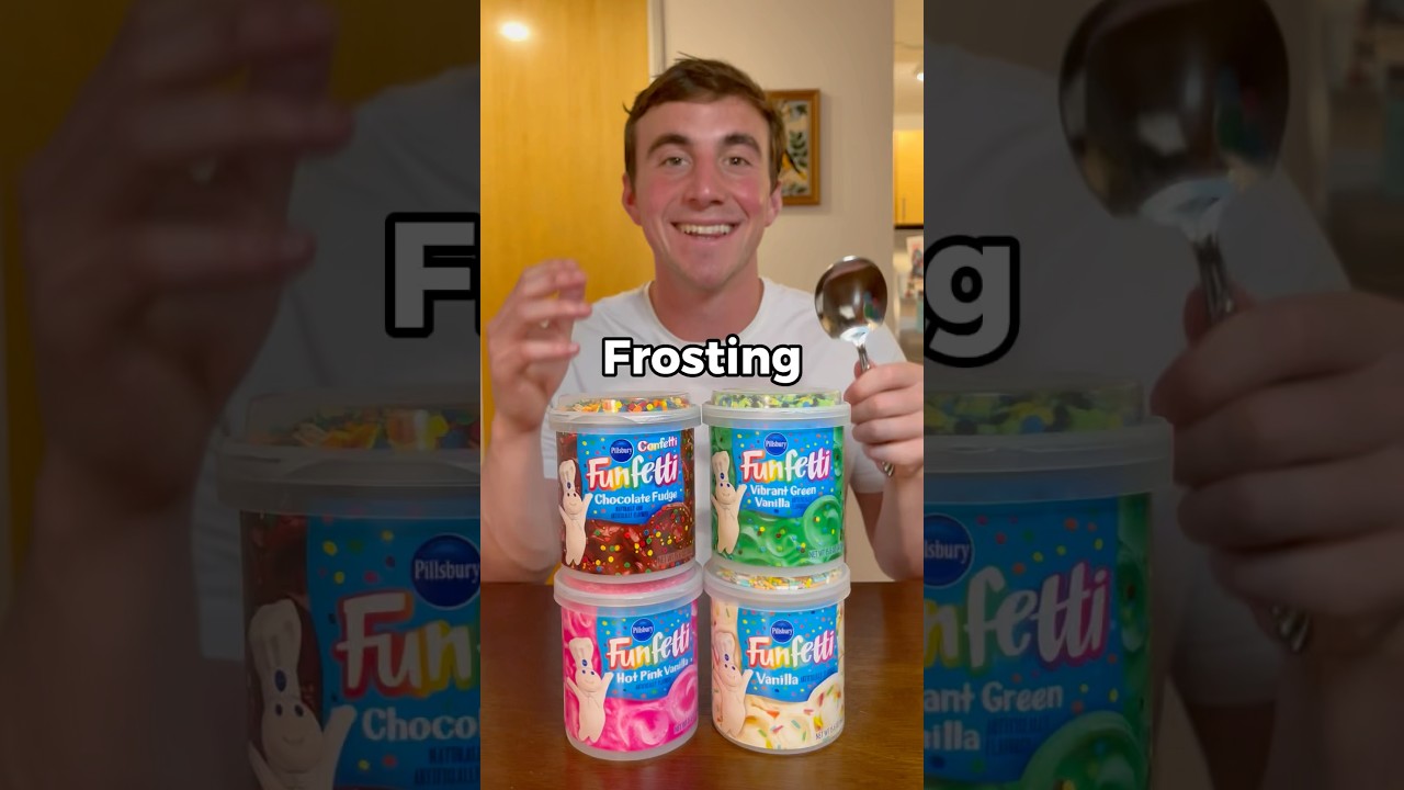Let&rsquo;s Eat Some Funfetti Frosting #frosting #funfetti #mukbang