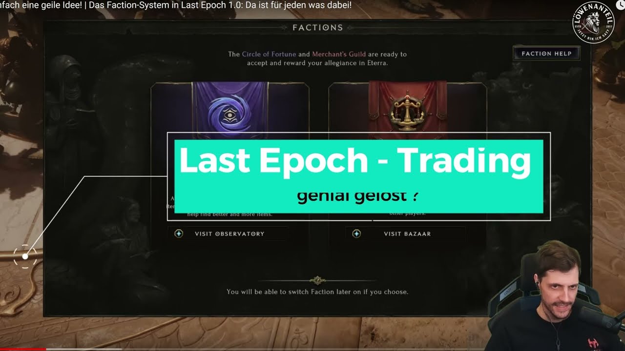 LAST EPOCH - Trading/Handel (genial gelöst?)