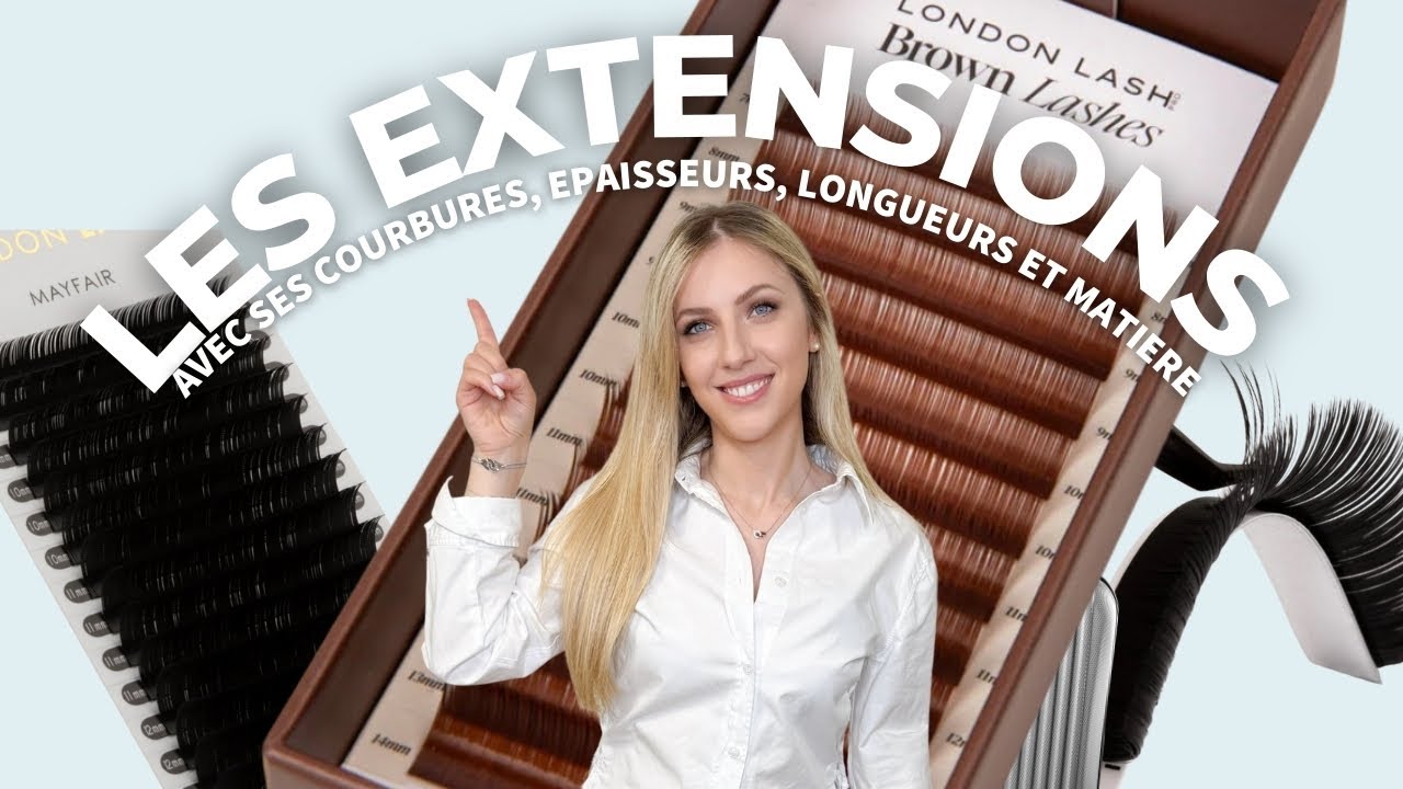 Extensions de cils part 1 : courbures, épaisseurs, longueurs et matières
