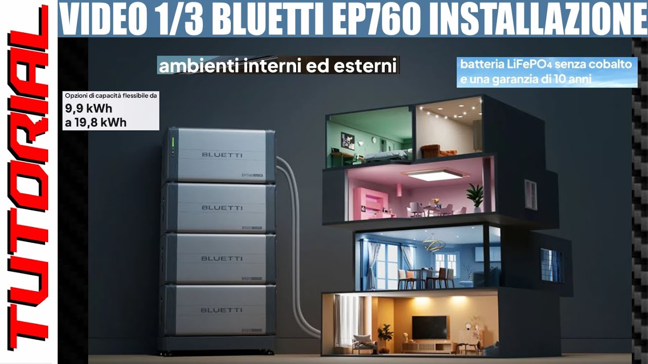Video 1/3 - Ed ecco a voi BLUETTI EP760 - Specifiche Componenti ed installazione