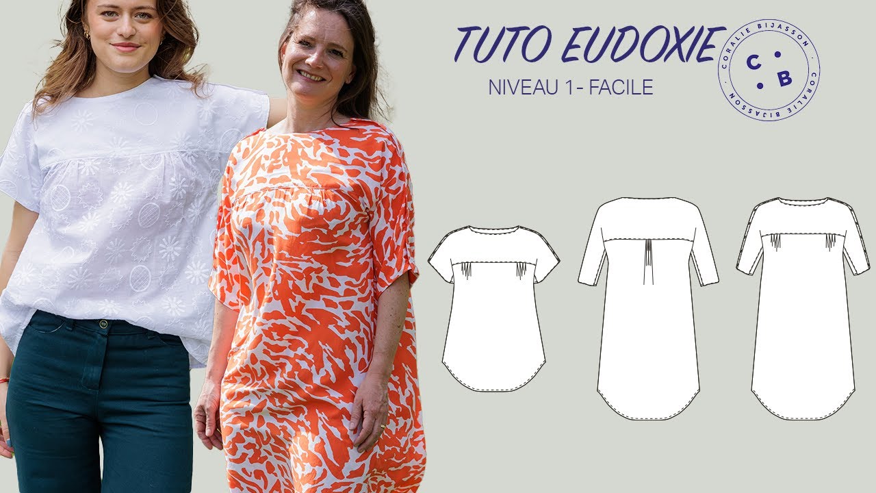 Eudoxie, le pas à pas du montage du patron de couture Eudoxie