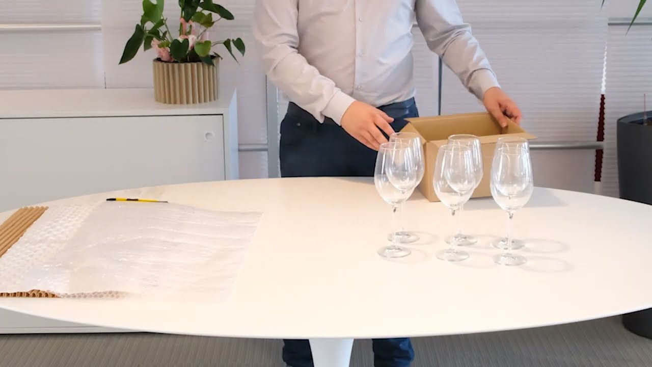 cushionPaper VS carta e plastiche - chi riuscirà a proteggere dalla caduta dei fragili calici? EP.1
