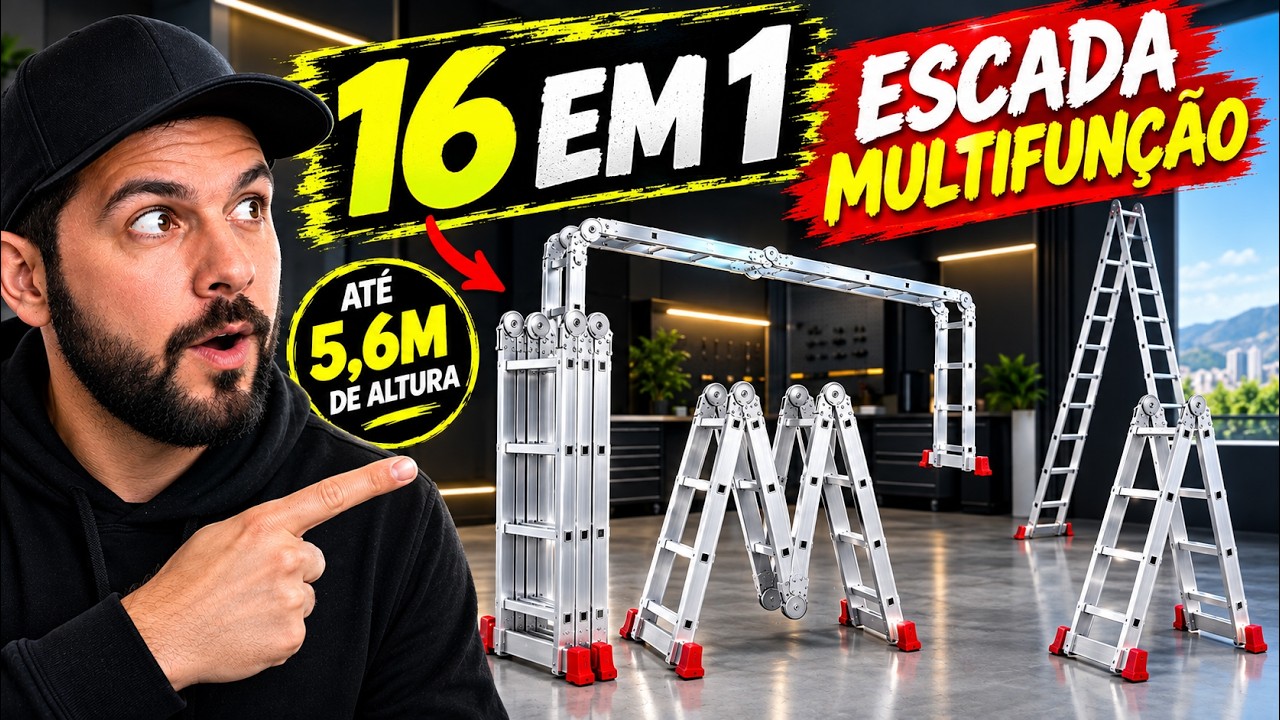 Escada Botafogo Articulada 16 Degraus | Vale a Pena? A Escada Mais Vendida do Brasil