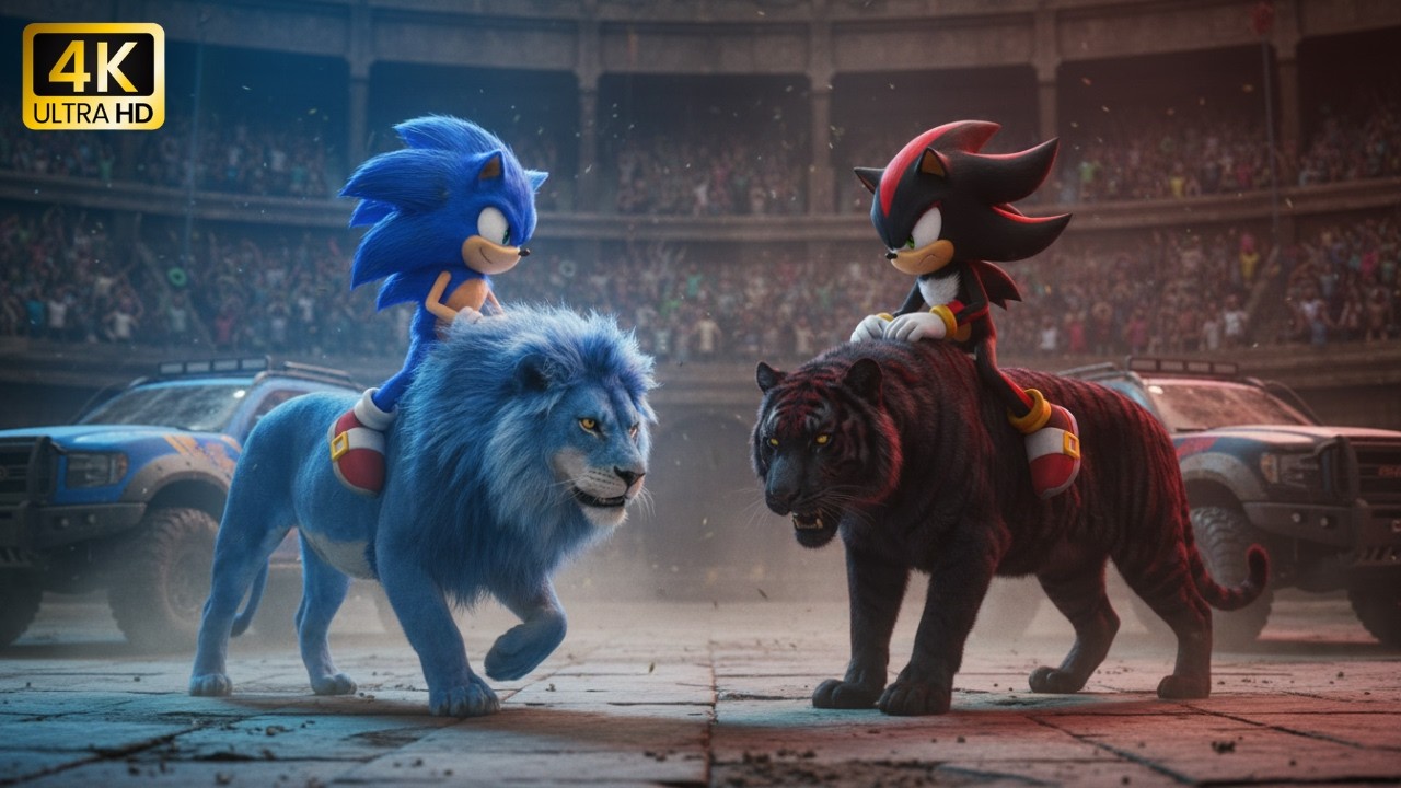 Sonic vs Shadow | Lion vs Tiger | Epic Arena Battle