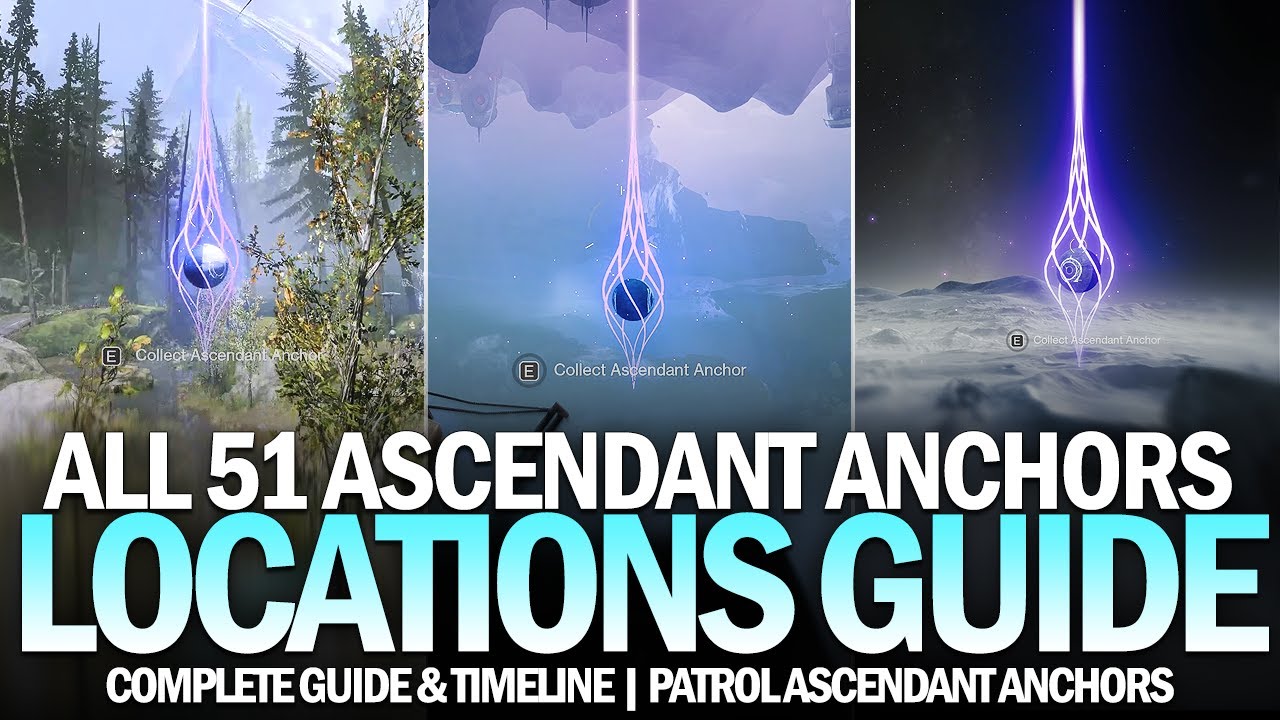 All 51 Patrol Ascendant Anchor Locations Guide (Anchor Guardian Triumph Guide & Roadmap) [Destiny 2]