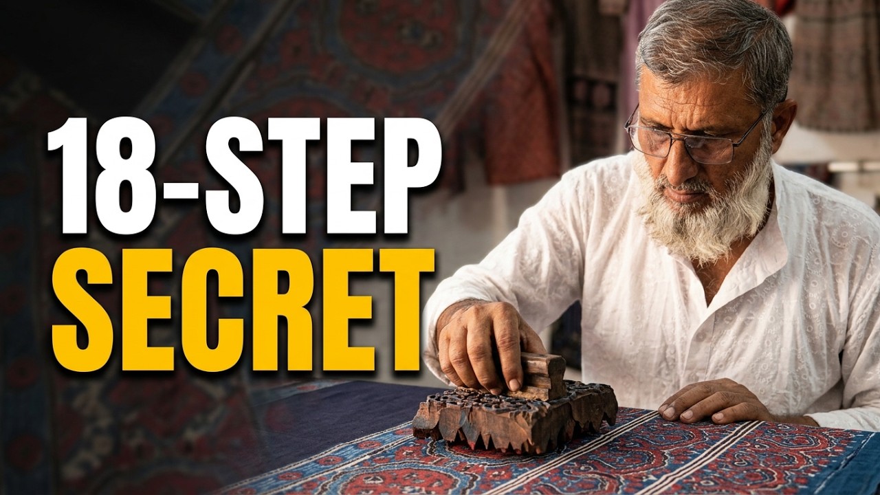 Ajrakh Block Printing & Natural Dyeing | Artisan Khatri Abdullah Sumar, Kutch