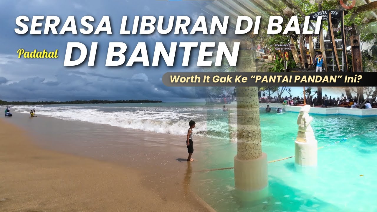 Motoran dari Tangerang ke PANTAI PANDAN Carita | 3 Jam Perjalanan, Sempat Kena Hujan!