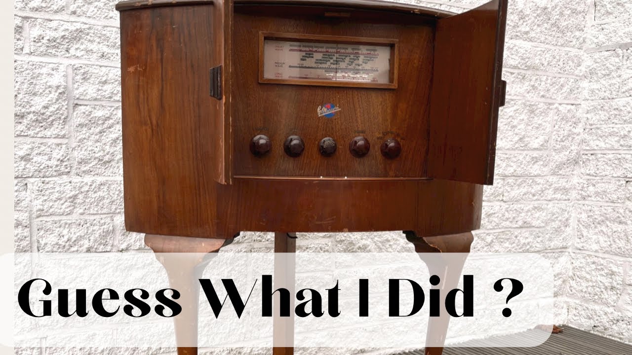 Restoration/Makeover of an old Radio Cabinet. Modern look with a Retro Vibe.