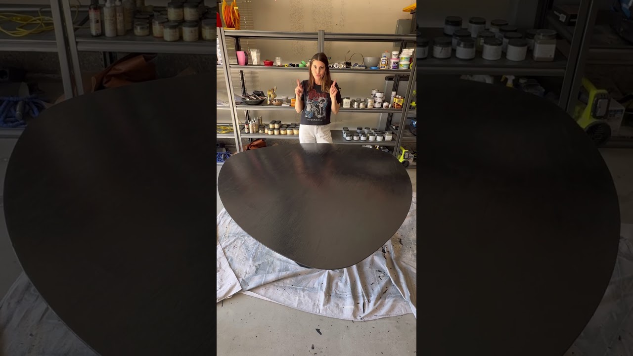 How to refinish ANY dining table! Details in description 👇🏼 