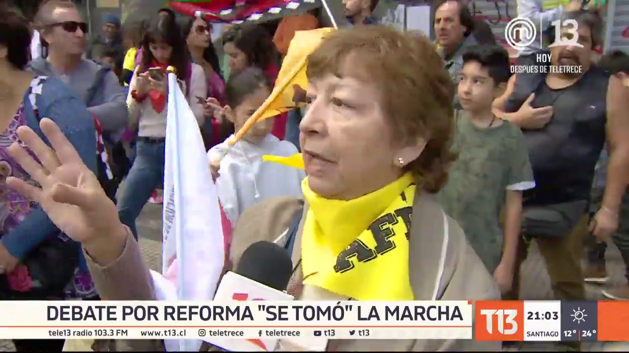 Una nueva marcha de No+AFP se tom&oacute; el pa&iacute;s este domingo