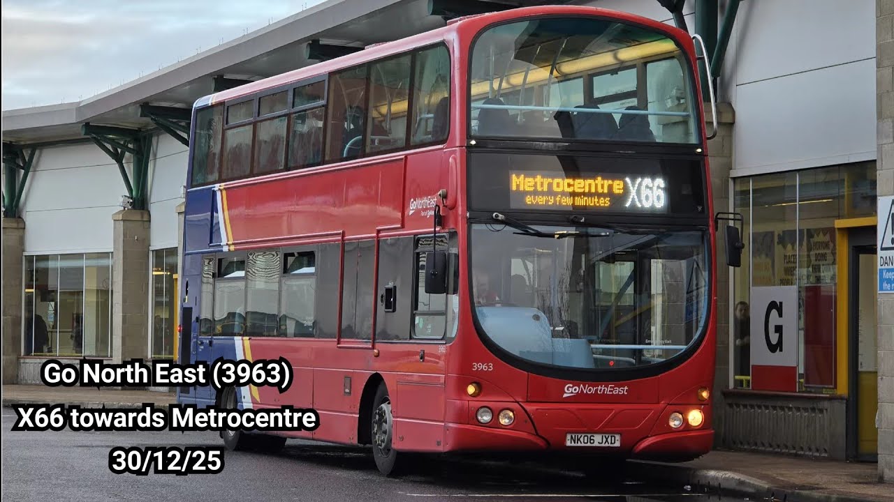 Go North East: Wrightbus Eclipse Gemini Volvo B7TL D7C 7.1L/ZF NK06 JXD (3963)