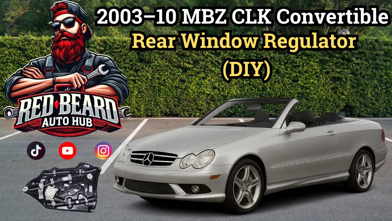 Mercedes CLK Convertible Rear Window Regulator Replacement | W209