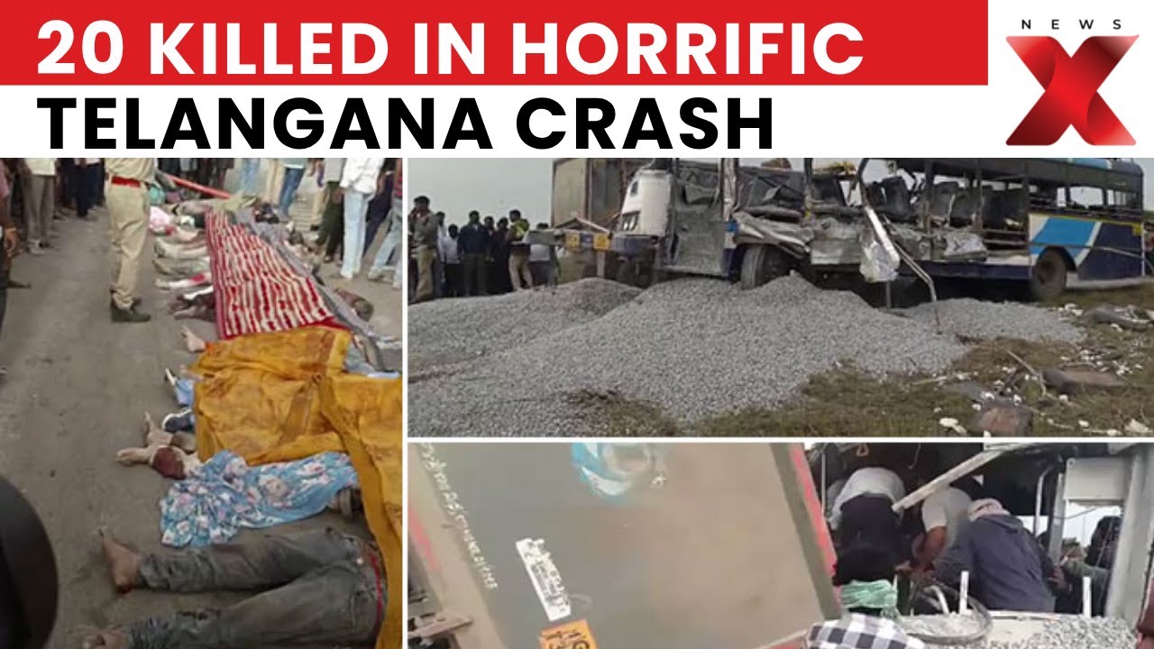 Telangana Bus-Truck Collision: 20 Dead, 20 Injured in Telangana Bus-Truck Collision Near Rangareddy