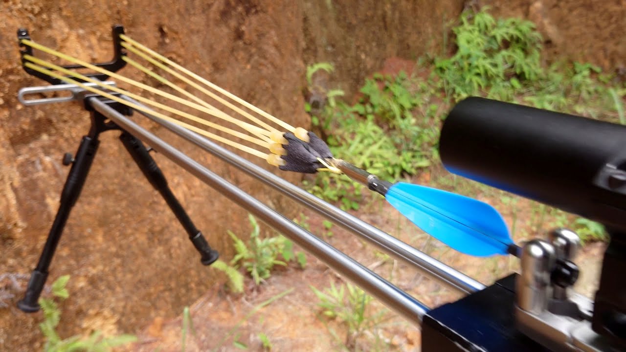 Can a Slingshot Rifle Shoot Arrow ? Gets One More Cool Way to Play Your Slingshot Rifle