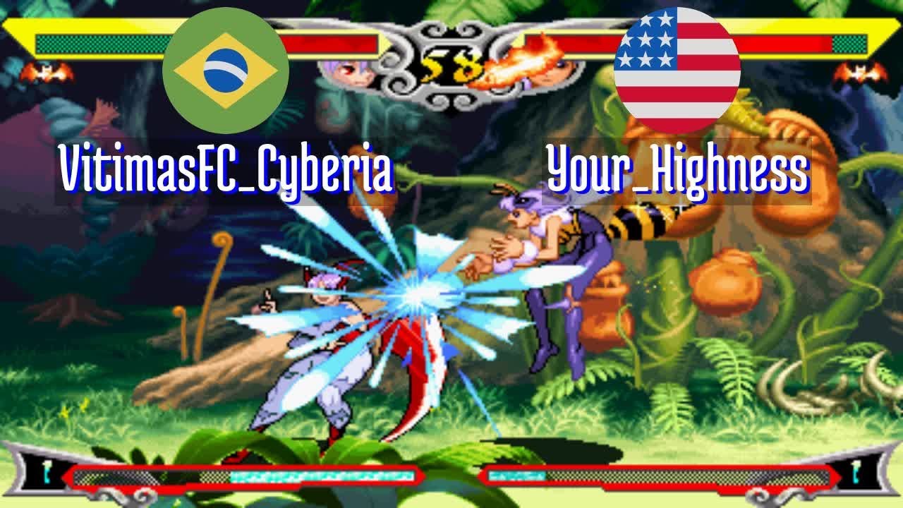 FT5 @vsavj: VitimasFC_Cyberia (BR) vs Your_Highness (US) [Vampire Savior vsav Fightcade] Feb 27