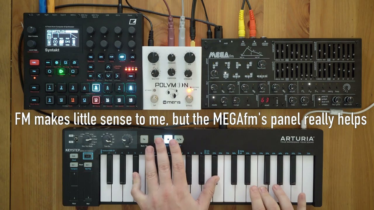 Chip jam with MEGAfm, Elektron Syntakt, and Meris Polymoon