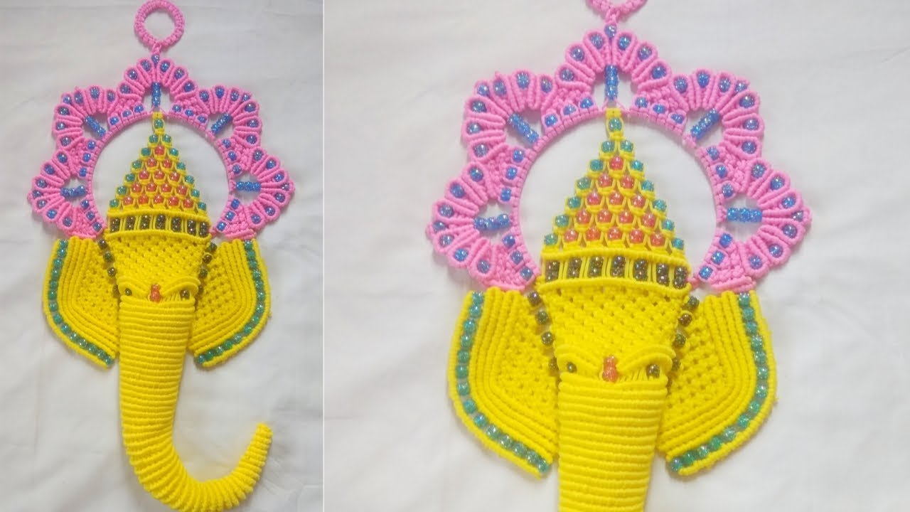 LATEST DESIGN OF MACRAME GANESHA