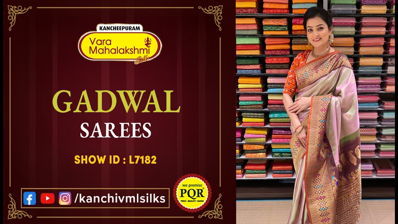 Gadwal Sarees Collection | WhatsApp Number 89 0001 0002 | Kancheepuram Varamahalakshmi Silks LIVE