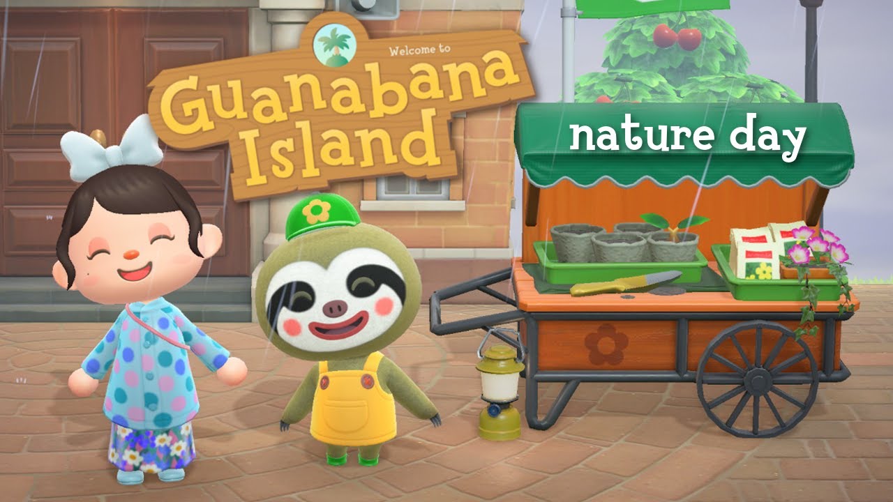 happy nature day in animal crossing new horizons 🌎