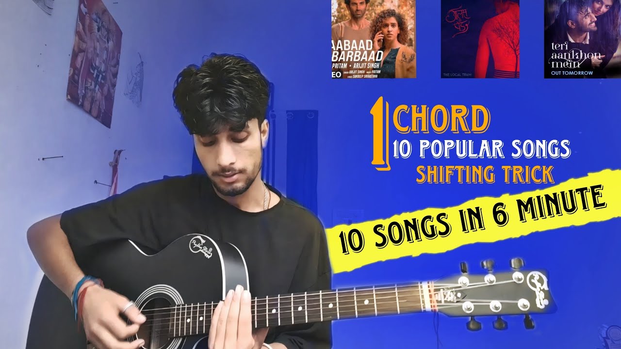 “1 Chord = 10 Bollywood Songs😱 🎸 | Easy Guitar Trick for Beginners”