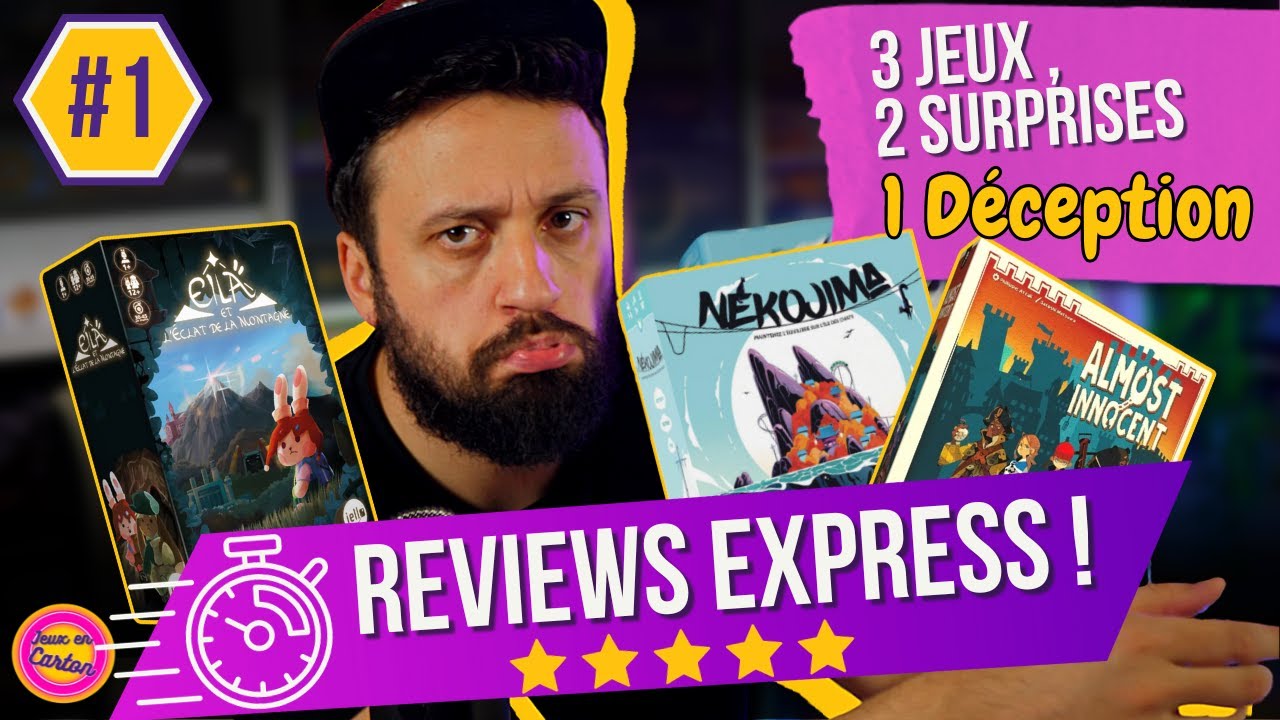 EILA ET L'ECLAT DE LA MONTAGNE, ALMOST INNOCENT... | Jeux en Carton | Critiques jeux de société