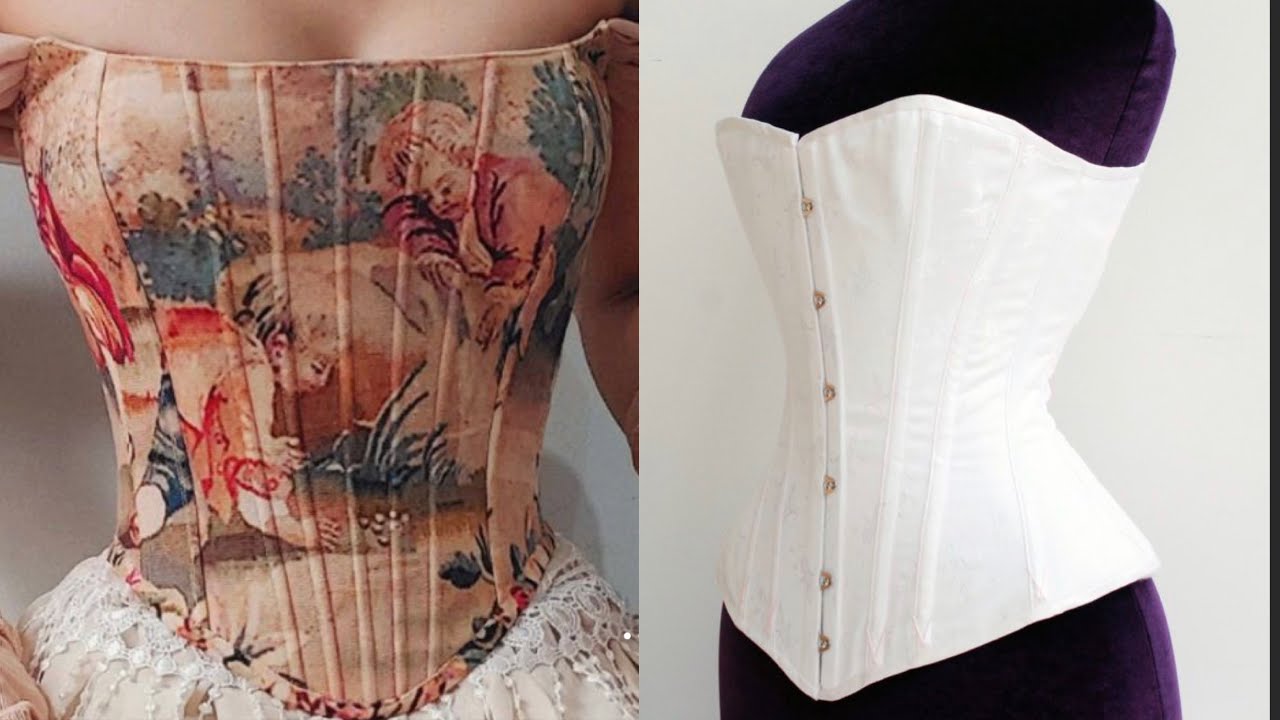 Victorian Corset | Cut and Sew  | Pattern drafting |  | Step by Step tutorial | For beginners