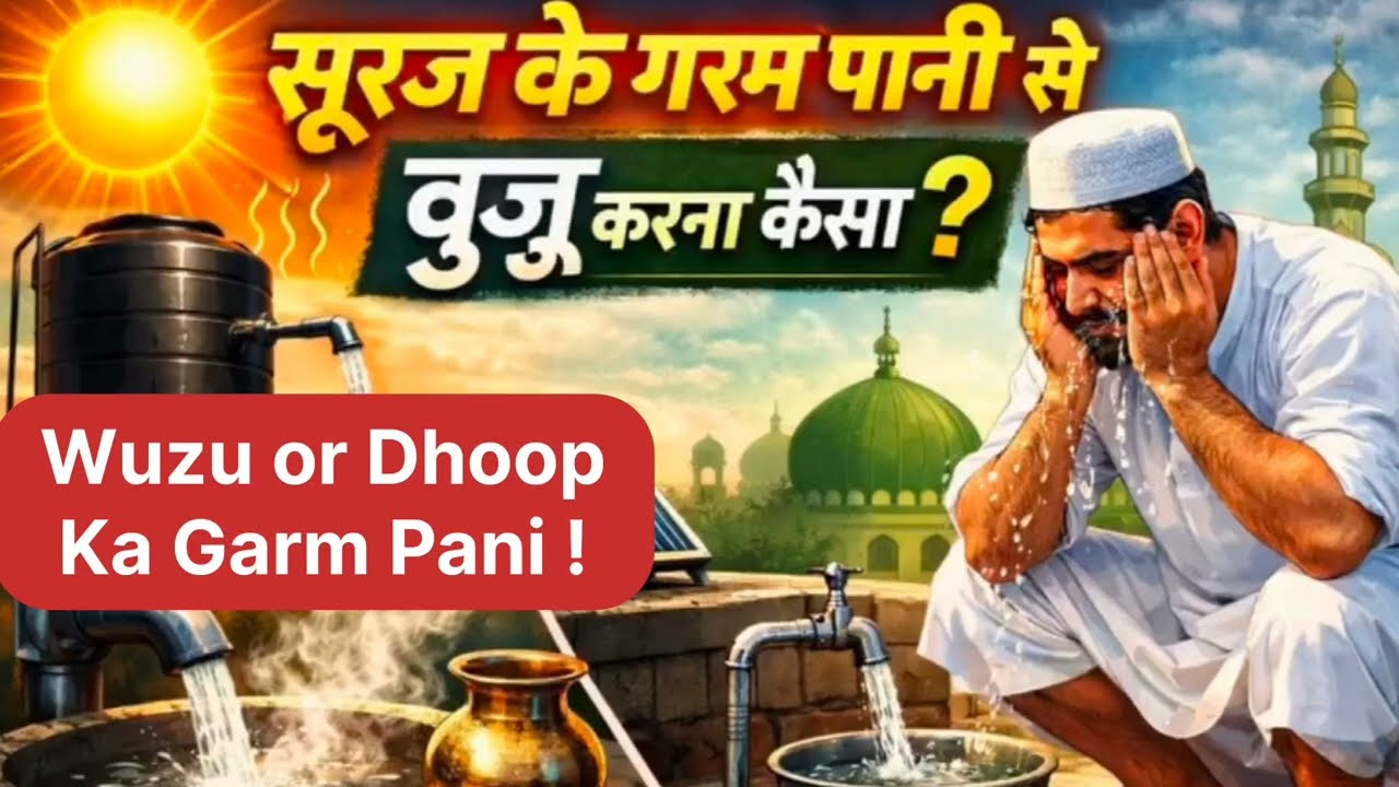 dhoop ke garam pani se wuzu karna kab makrooh hai | sun light wale pani se ghusl wuzu ki tafsil