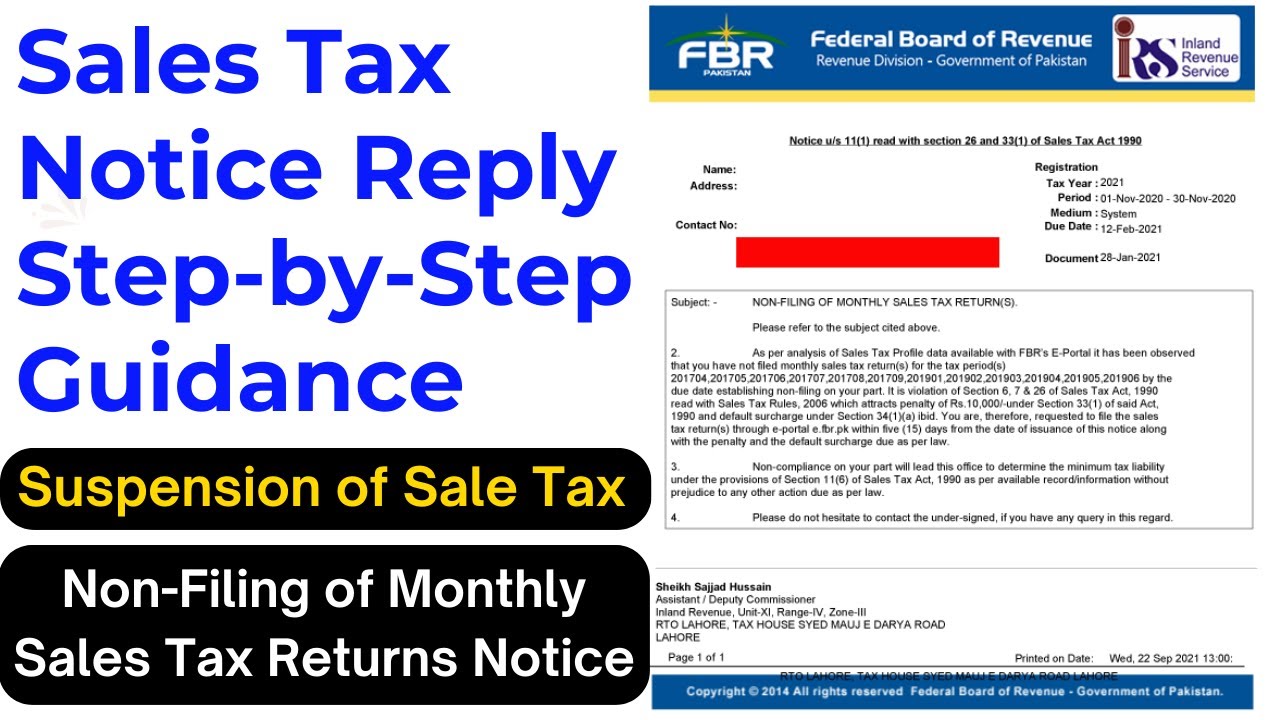 Sales Tax Notice Reply Step-by-Step Guidance | Non-Filing of Monthly Sales Tax Returns Notice | Tax