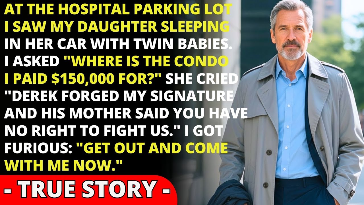 I found my daughter sleeping in a hospital parking lot with twin babies — that's when I understood..