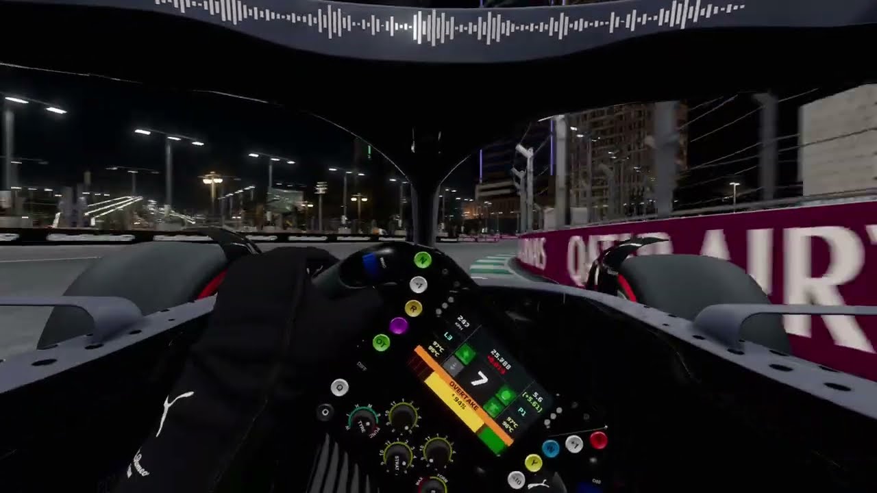 High-Octane Action: Blazing Lap at Jeddah Corniche Circuit!