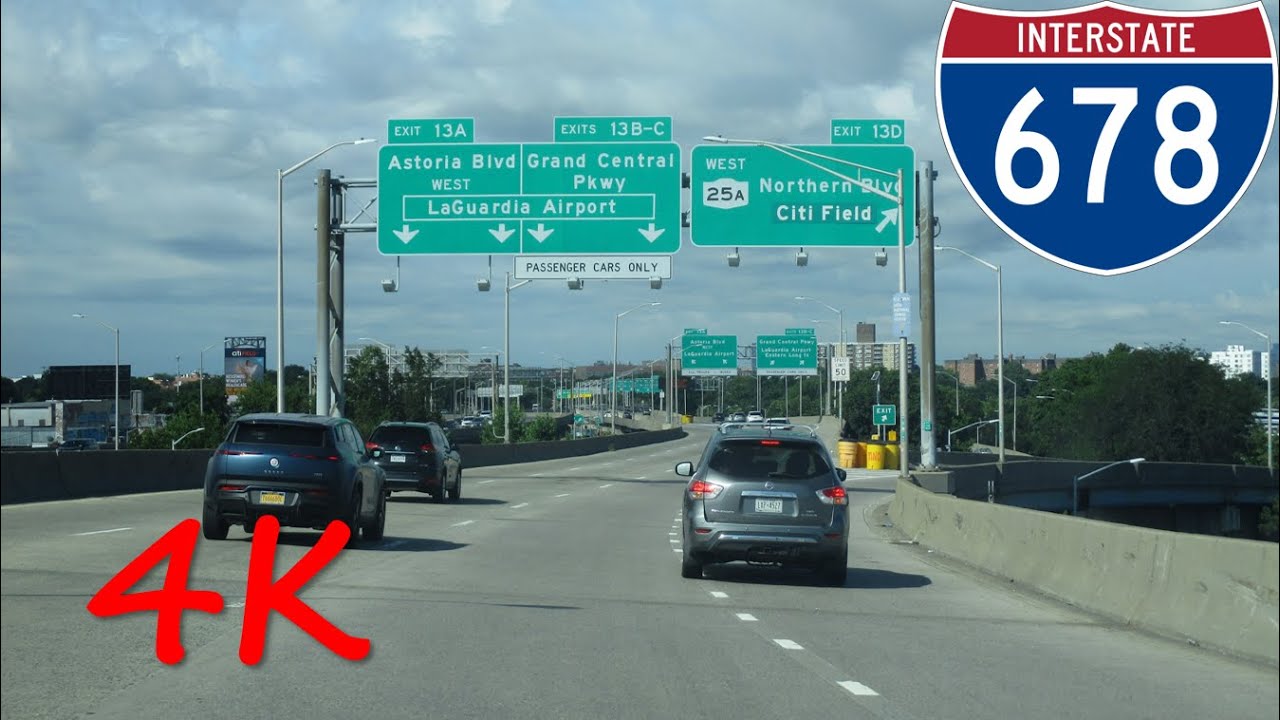 ⁴ᴷ Whitestone Expressway (Interstate 678) southbound [4K VIDEO]