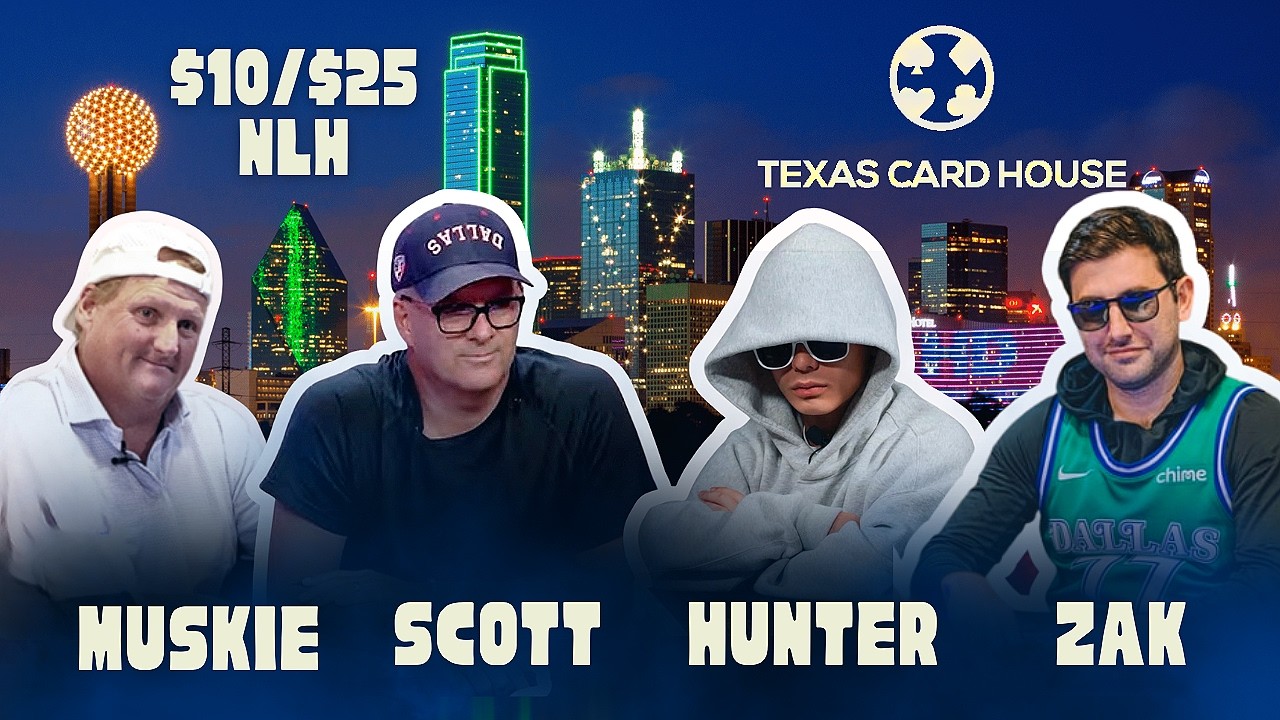 LIVE POKER | $10/$25 No Limit Hold'em Cash Game | TCHLIVE Dallas