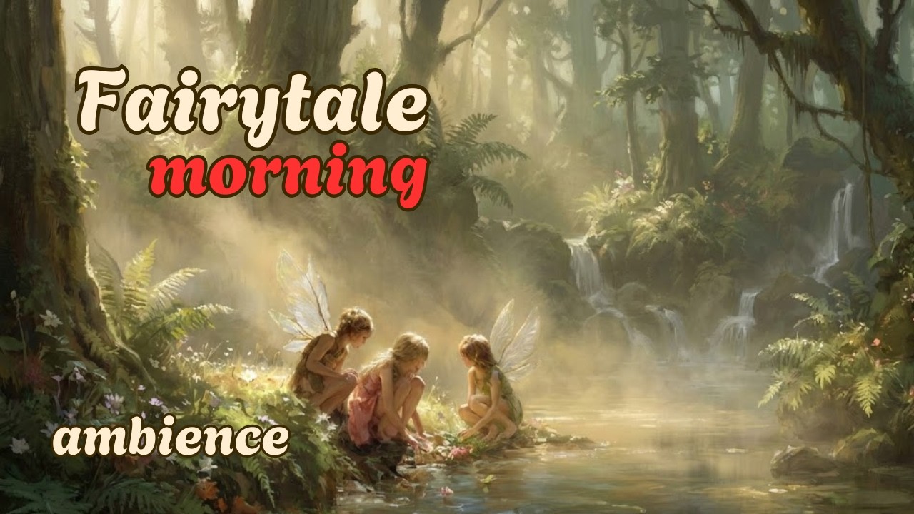 Relaxing Fairytale Morning | Fantasy Music, Nature & Water sounds for relaxing, reading & sleep