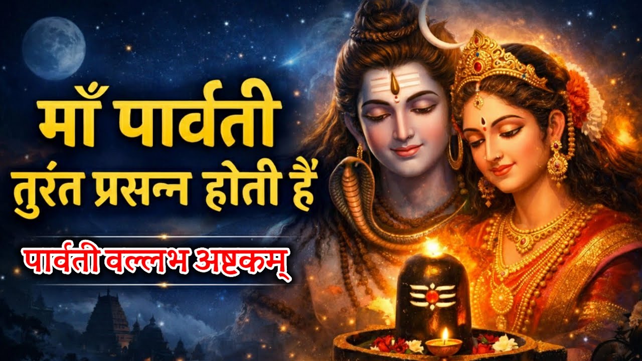 Monday Special 2026: Parvati Vallabh Ashtakam | Powerful Shiva Parvati Stotra for Blessings & Peace