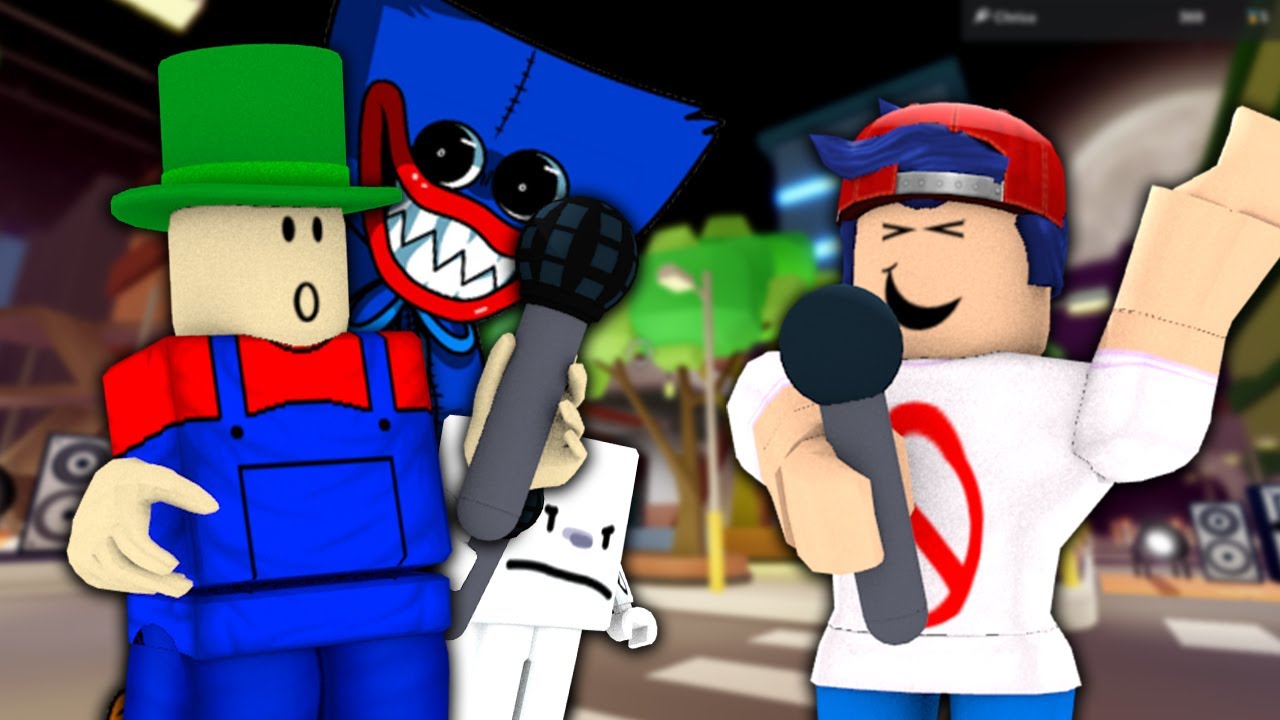 If Bambi and Huggy Wuggy played Funky Friday (roblox)