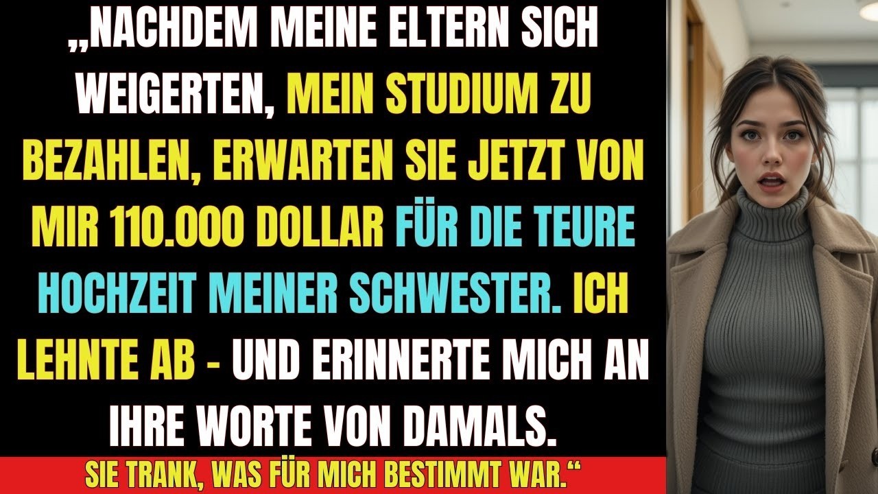 „Meine Eltern verweigerten mein Studium – und fordern jetzt 110 000 € für Jessicas Luxus Hochzeit