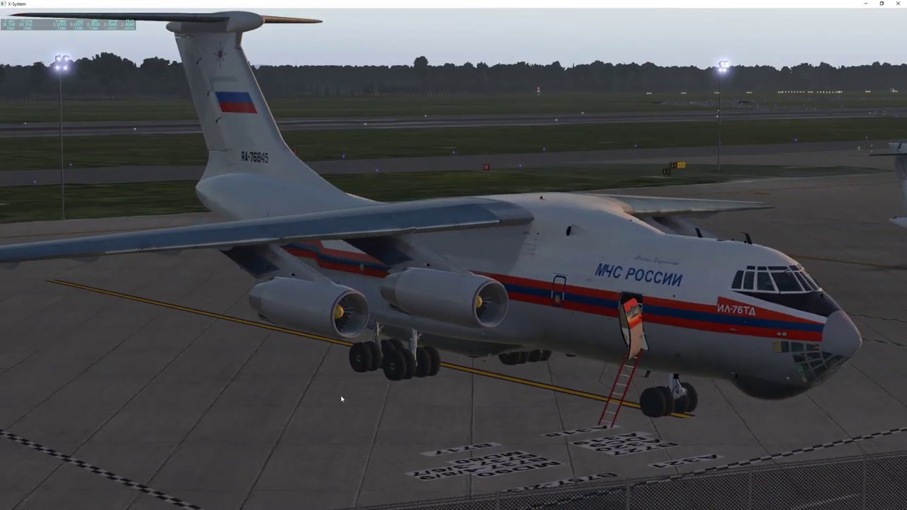 X-plane 11 v11.41 | ИЛ 76 | IL-76TD | Проба модели (не более того)