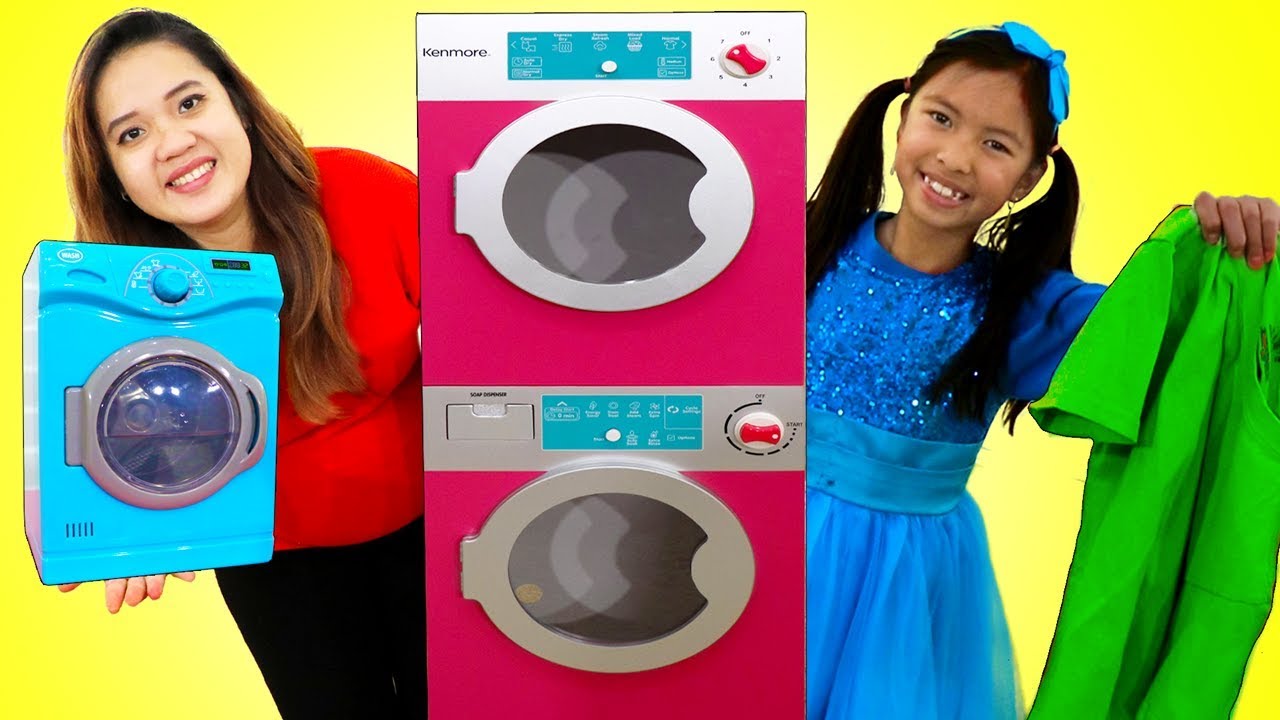 Wendy  Lavandería | Bella Lavanderina | Niños Juguan con Juguetes de Limpieza| Toy Washing Machine