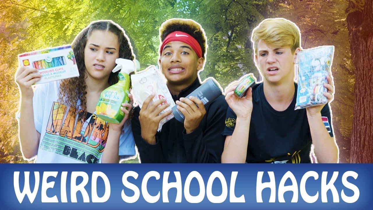 Justin's Weird School Hacks! (ft MattyBRaps & Gracie Haschak)