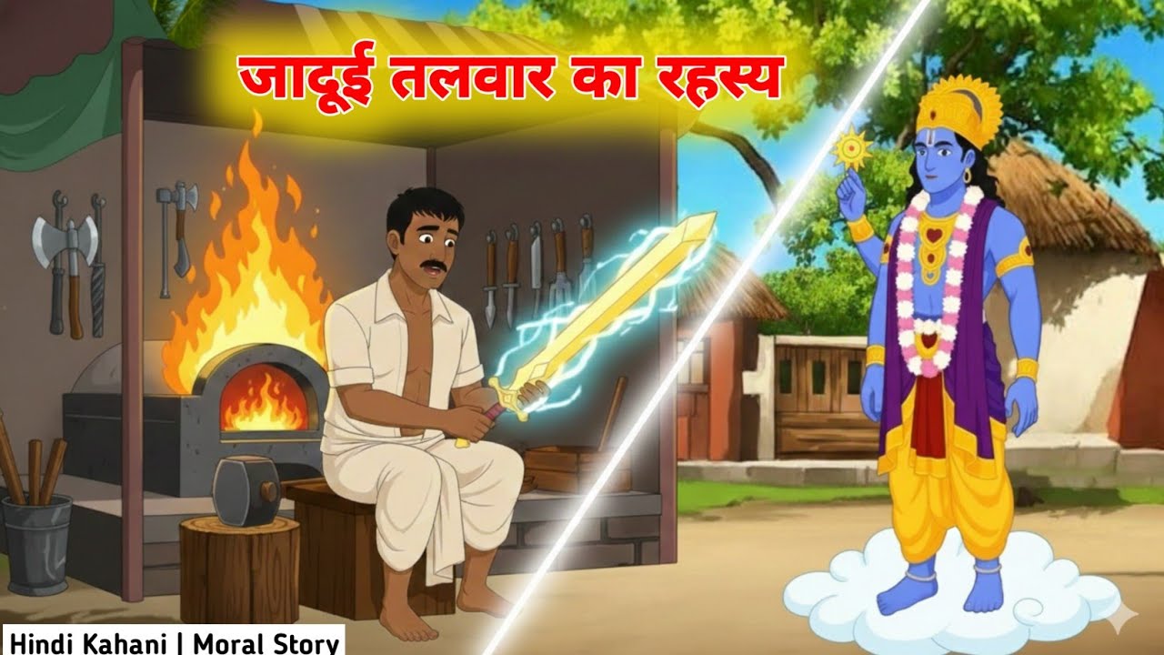 गरीब लोहार की चमत्कारी तलवार का सच 😳| Hindi Moral Stories | Ramu Lohar Ki Kahani | #hindistories