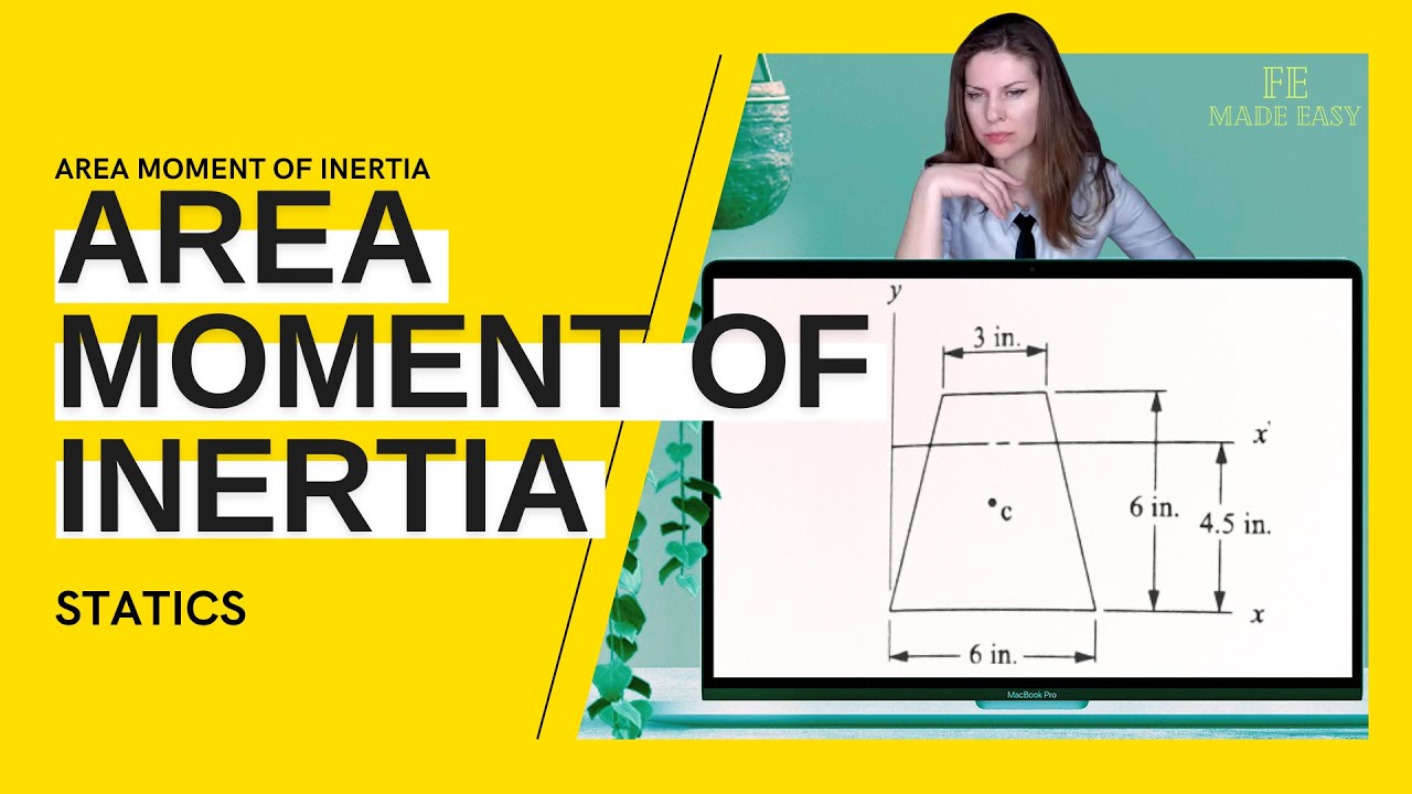 FE Review - Statics - Area Moment of Inertia (Parallel Axis Theorem)