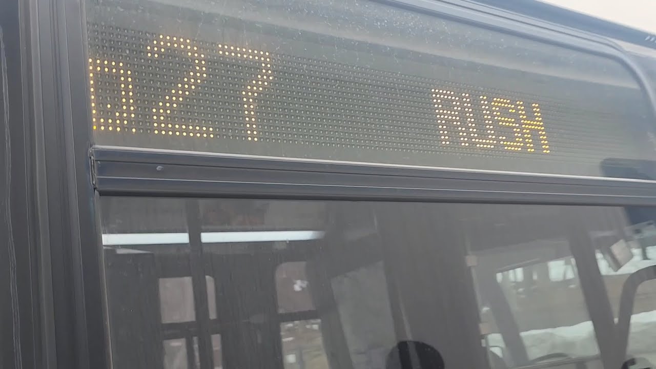 MTA NYCT: Cambria Heights bound Q27 bus ride from 39th Av/Main St to 56th Av/QBCC