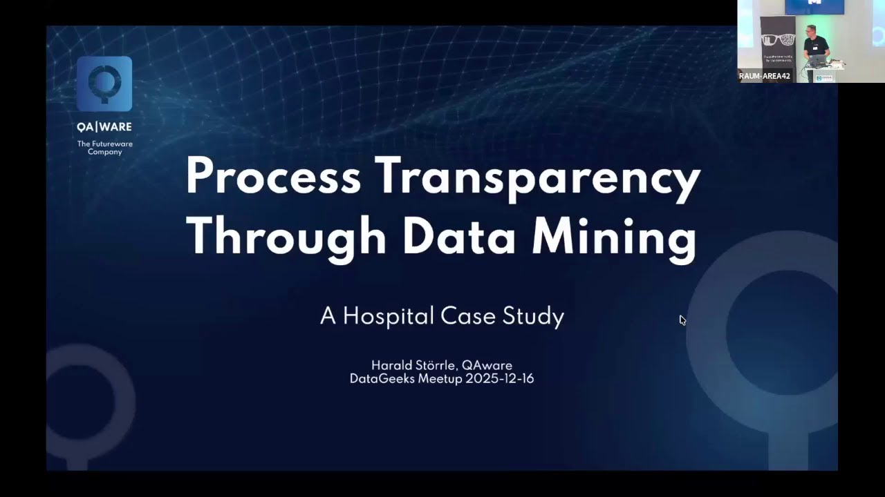 Process Transparency Through Data Mining: A Hospital Case Study by Dr. Harald Störrle